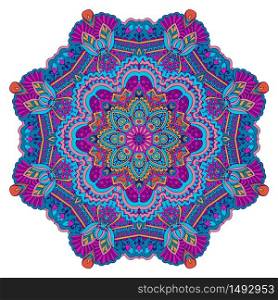 festival art . Ethnic geometric print. Colorful mandala design. Tribal indian ethnic seamless design. Festive colorful mandala pattern