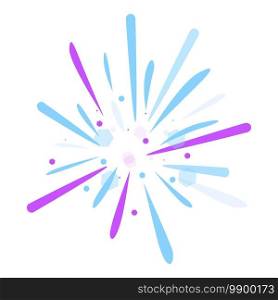 Festival firework icon. Cartoon of festival firework vector icon for web design isolated on white background. Festival firework icon, cartoon style
