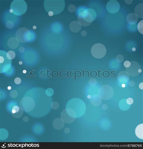 Festive background with bokeh defocused lights. Vector illustration.
