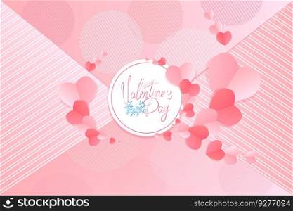 Festive card for valentines day background Vector Image