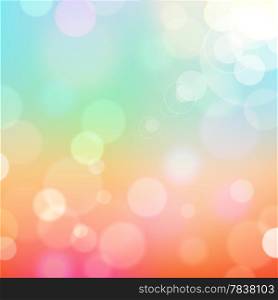 Festive colorful background of blue and red colors with bokeh defocused lights. Vector eps10.