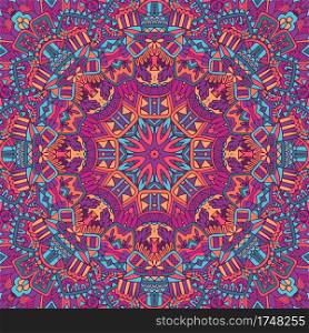 Festive Colorful Tribal ethnic seamless vector pattern ornamental psychedelic. Festive Colorful Tribal ethnic seamless vector pattern ornamental