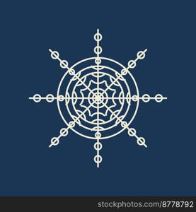 Festive vector background. Snowflake with edges on a dark blue background. Abstract texture.. snowflake facets crystal on dark blue background