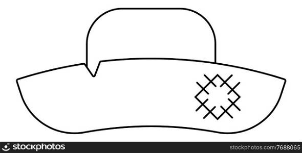 festive wide hat on a white background. Vector Illustration. festive wide hat on a white background. Vector Illustration. EPS10