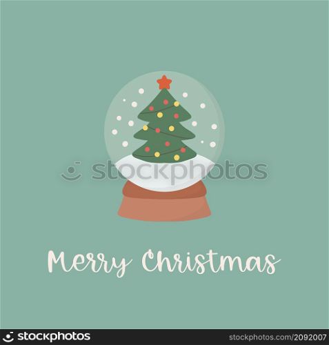 Festive wreath with glass bowl flat vector illustration. Christmas greeting card, postcard decorative design element. Traditional Winter holiday celebrational symbol.. Festive wreath with glass bowl flat vector illustration. Christmas greeting card, postcard decorative design element. Traditional Winter holiday celebrational symbol