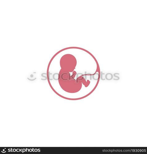 Fetus logo vector illustration design .
