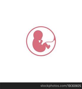 Fetus logo vector illustration design .
