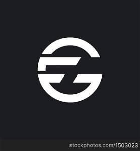 FG logo vector icon illustration design