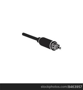 fiber optic cable icon. vector illustration symbol design