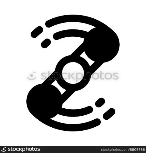 fidget spinner, icon on isolated background