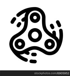 fidget spinner spinning, icon on isolated background