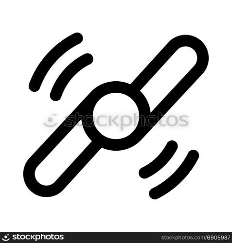fidget spinner spinning, icon on isolated background