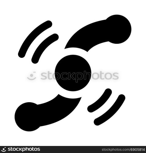 fidget spinner - stress reliever toy, icon on isolated background