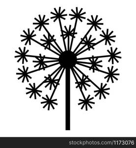 Field dandelion icon. Simple illustration of field dandelion vector icon for web design isolated on white background. Field dandelion icon, simple style