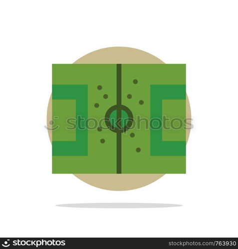 Field, Football, Game, Pitch, Soccer Abstract Circle Background Flat color Icon