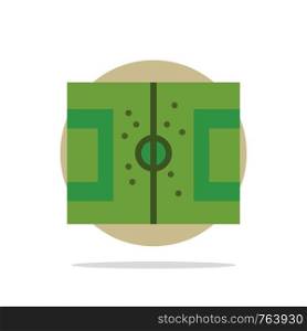 Field, Football, Game, Pitch, Soccer Abstract Circle Background Flat color Icon