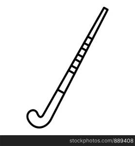Field hockey stick icon. Outline field hockey stick vector icon for web design isolated on white background. Field hockey stick icon, outline style