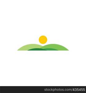 field icon landscape logo design element
