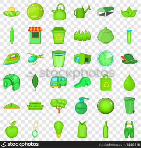 Field icons set. Cartoon style of 36 field vector icons for web for any design. Field icons set, cartoon style