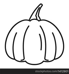 Field pumpkin icon. Outline field pumpkin vector icon for web design isolated on white background. Field pumpkin icon, outline style