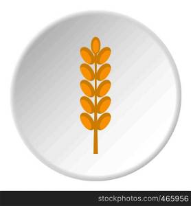 Field spike icon in flat circle isolated on white vector illustration for web. Field spike icon circle