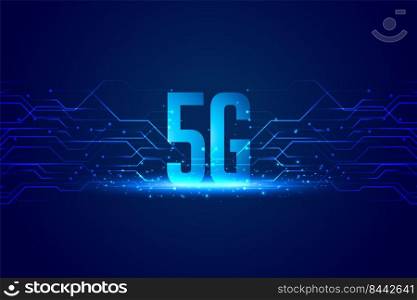 Fifth generation 5g mobile technology concept background