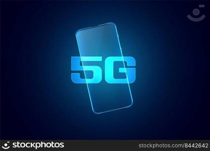 Fifth generation 5g mobile technology concept background