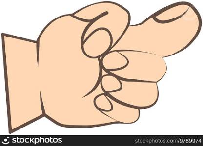Fig sign. Hand gesture, wrist with fingers with sign fig icon, logo, symbol emotion. Drawing bent fingers isolated on white background. Hand gesture fist click thumb. Attitude, message, answer. Fig sign. Hand gesture, wrist with fingers with sign fig, language icon, logo, symbol emotion