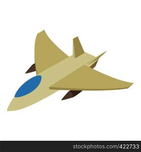 Fighter jet isometric 3d icon on a white background. Fighter jet isometric 3d icon