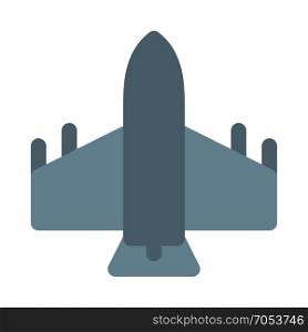 fighter plane icon on isolated background