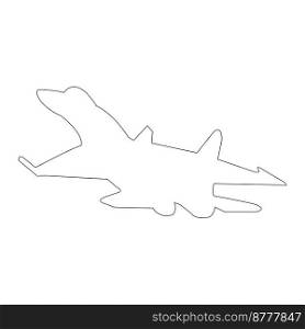fighter plane icon vector template design