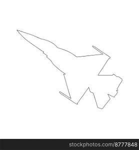 fighter plane icon vector template design