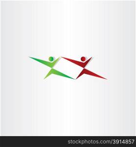 fighting people karate logo icon sport sign