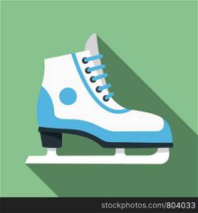 Figure ice skate icon. Flat illustration of figure ice skate vector icon for web design. Figure ice skate icon, flat style