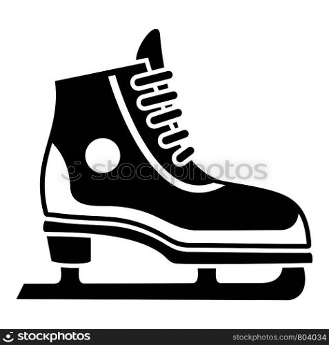 Figure ice skate icon. Simple illustration of figure ice skate vector icon for web design isolated on white background. Figure ice skate icon, simple style