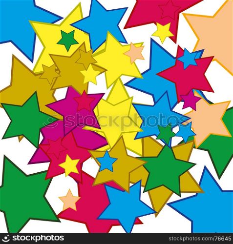 Figure star background. Background from stars of the miscellaneous of the colour