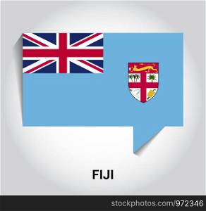 Fiji flag design vector