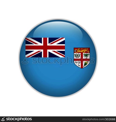 Fiji flag on button