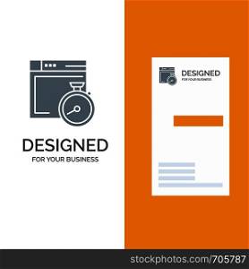 File, Brower, Compass, Computing Grey Logo Design and Business Card Template