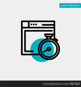 File, Brower, Compass, Computing turquoise highlight circle point Vector icon
