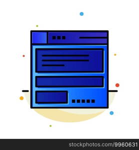 File, Browser, Computing, Code Abstract Flat Color Icon Template