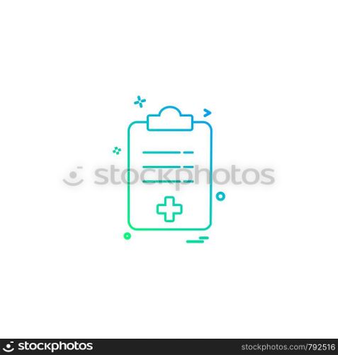 file clip-board paper-board details icon vector desige
