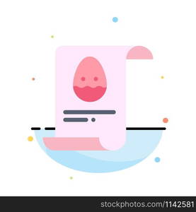 File, Data, Easter, Egg Abstract Flat Color Icon Template