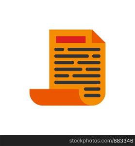 File, Design, Document Flat Color Icon. Vector icon banner Template