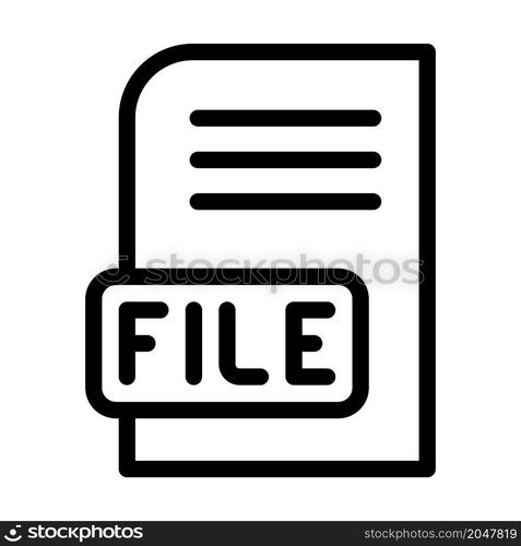 file digital document line icon vector. file digital document sign. isolated contour symbol black illustration. file digital document line icon vector illustration