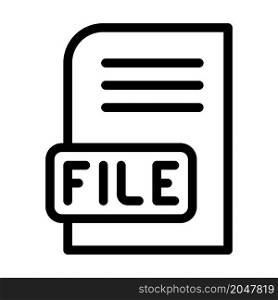 file digital document line icon vector. file digital document sign. isolated contour symbol black illustration. file digital document line icon vector illustration