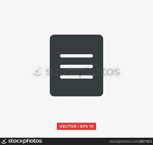 File Document Icon Vector Illustration