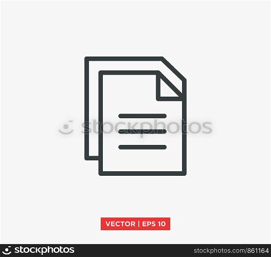 File Document Icon Vector Illustration