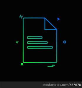 file document office icon vector design