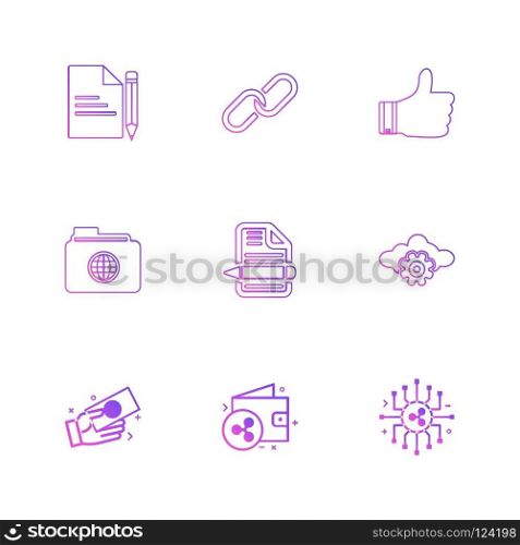 file , document , weblink , like , folder , global , file , text , cloud , setting  , money , dollar, crypto currency , wallet , icons , flat , icon , set , vector , qualilty , design , collection , creative , 